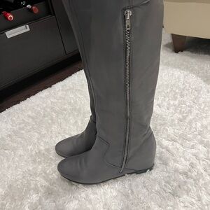 Browns Stylish Soft Leather Gray Boots